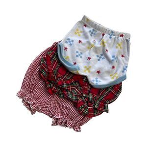 3 pairs of Vintage 3-6 Months Baby Shorts / Diaper Cover Bummies